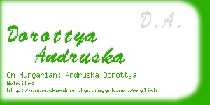 dorottya andruska business card
